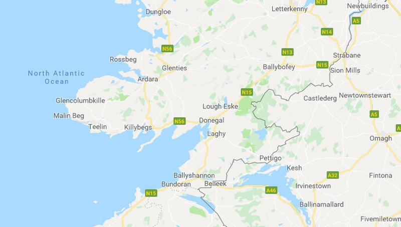 Earthquake occurred in Co Donegal last night (Pic: Google Maps)