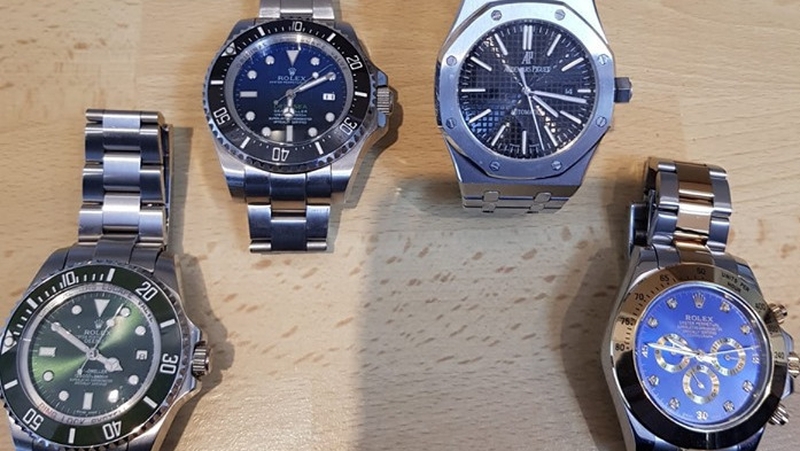 Rolex watches were among items seized