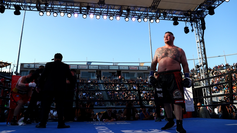 Andy Ruiz Jr in the ring two weeks ago