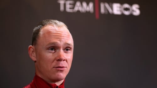 Chris Froome was not expected to back in the saddle until 2020