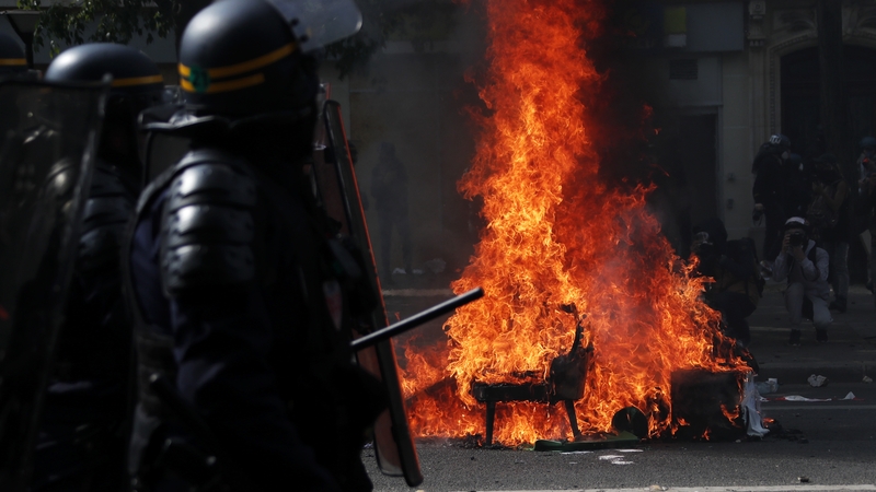 More than 7,400 police and gendarmes were deployed for the protests