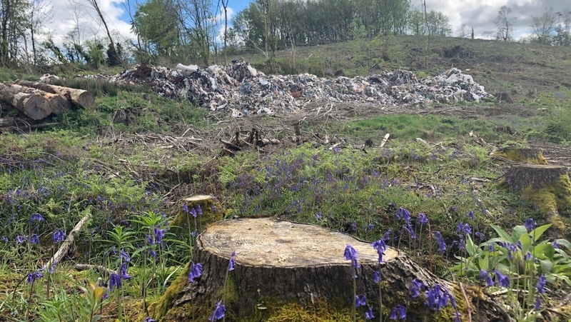 The discovery was made last week by a member of the public who was out walking in the isolated area near Kingscourt