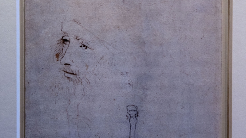 The picture is believed to have been drawn shortly before da Vinci's death in 1519