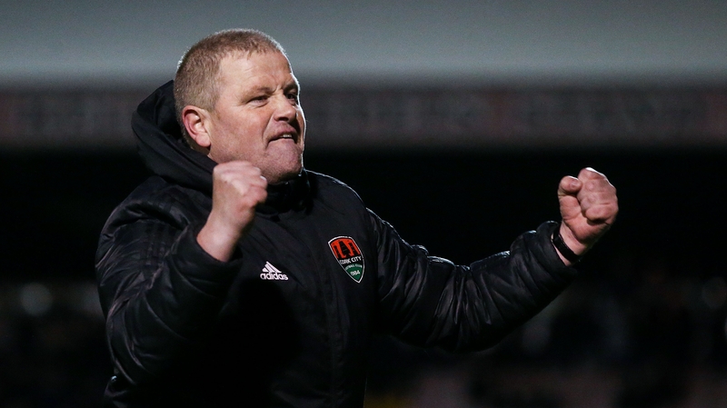 Cotter celebrates the win at Dalymount