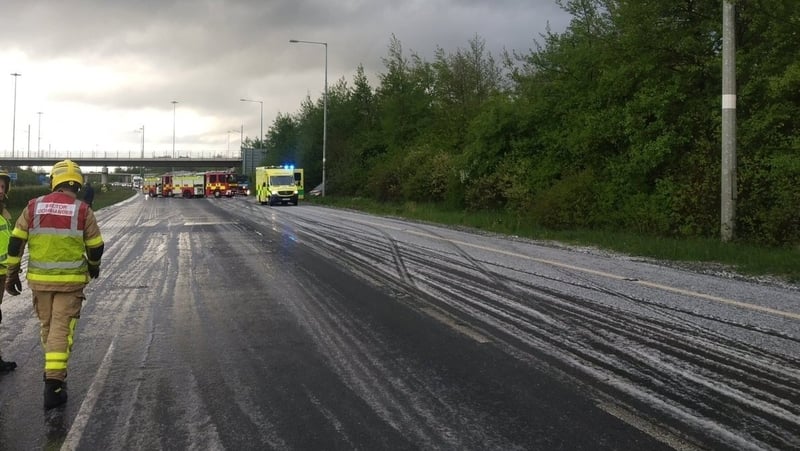 Dublin Fire brigade had said that diversions were in place (pic: @DubFireBrigade)