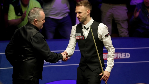 Judd Trump (R) and John Higgins