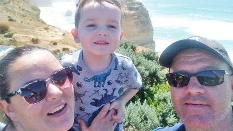 Christine and Anthony Hyde with their son Darragh