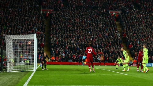Georginio Wijnaldum scores for Liverpool
