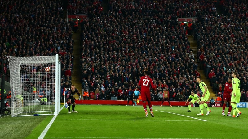 Georginio Wijnaldum scores for Liverpool