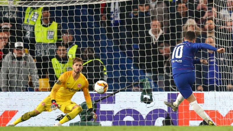 Hazard scored the winning penalty