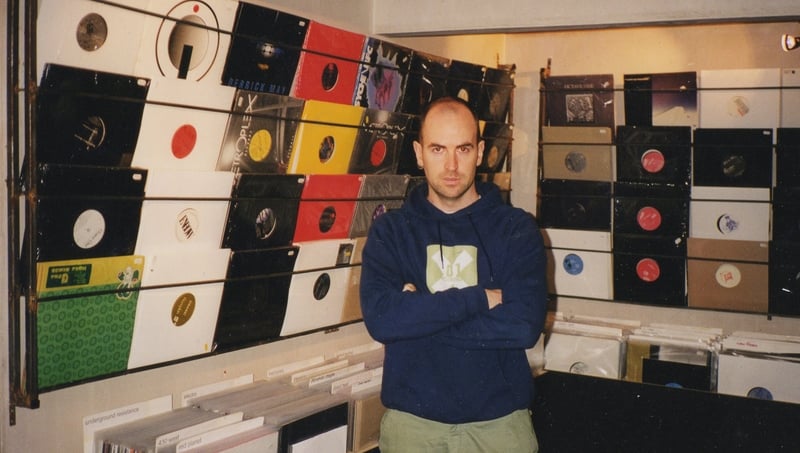 Eamonn Doyle in D1's record shop