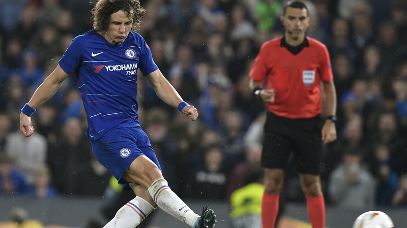 David Luiz scored a penalty in the win over Eintracht Frankfurt on Thursday