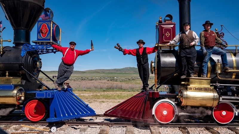 Irish workers were honoured at an event marking the 150th anniversary of the railroad's completion