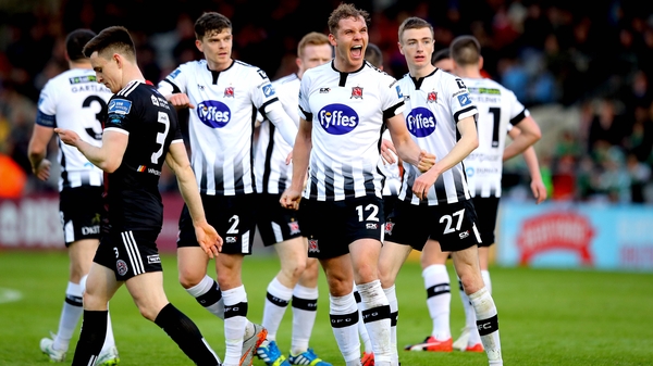 Georgie Kelly celebrates after opening the scoring against Bohemians