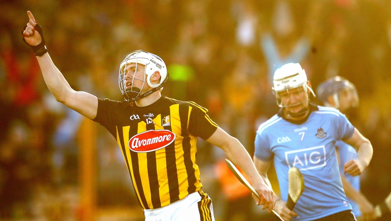 TJ Reid celebrates after slamming home Kilkenny's opening goal