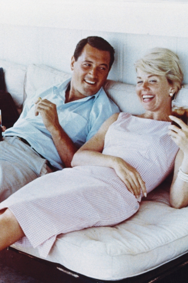 Rock Hudson and Doris Day pictured circa 1960