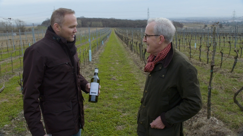 Rory O'Connell with winemaker Rainer Christ.