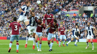 Craig Dawson with the only goal of the game, thus far