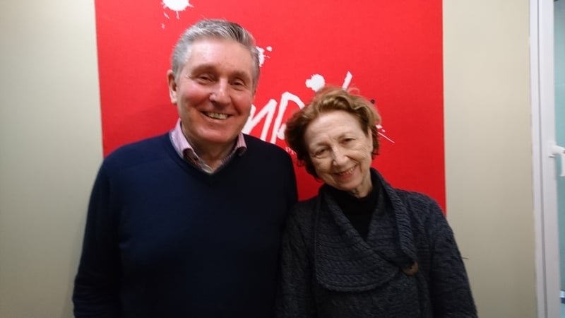 Ron Carey with Poetry Programme host Olivia O Leary