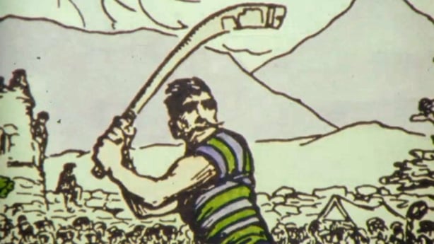 An illustration of a hurler
