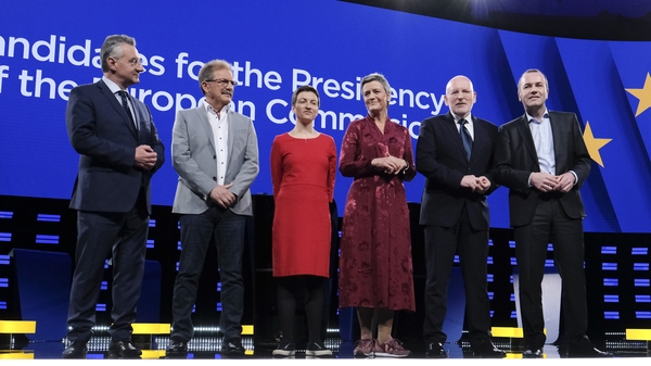 The live television debate was screened for millions of people across Europe