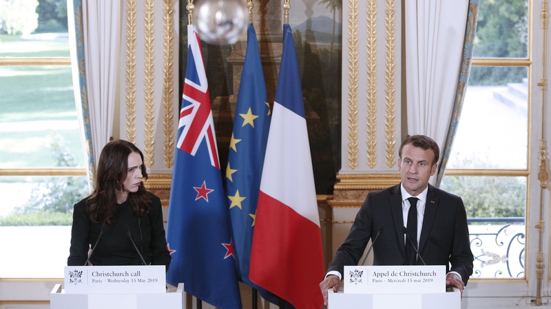 The 'Christchurch Call' summt was spearheaded by Jacinda Ardern and Emmanuel Macron
