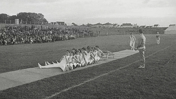 Irish Army gymnasts.