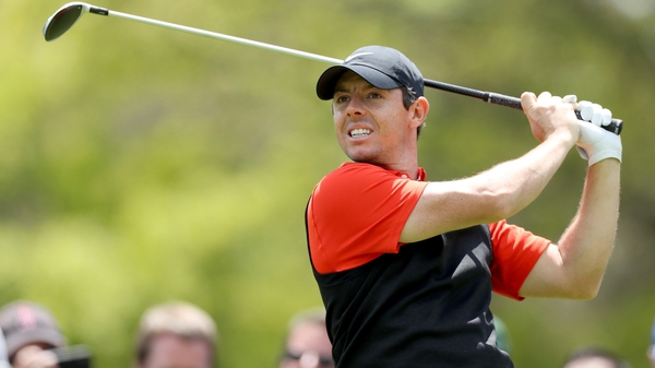Rory McIlroy hit an opening 72 to sit nine off the lead