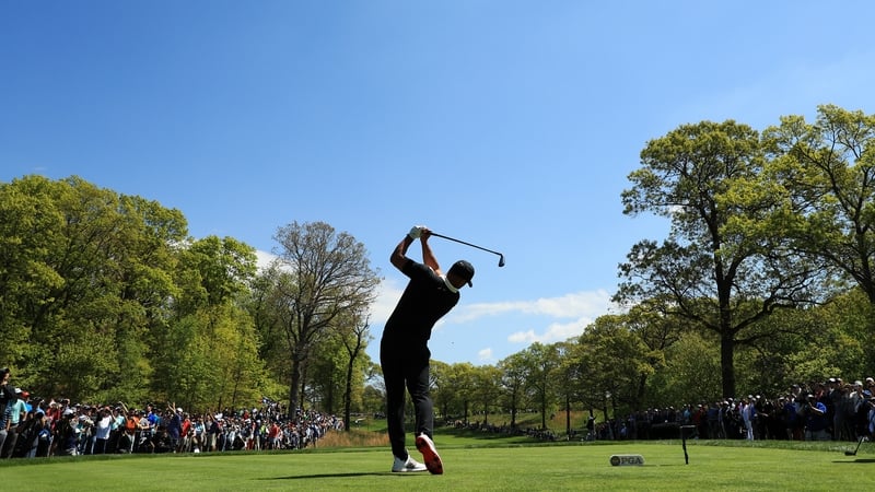 Brooks Koepka has the rest of the field behind him as he goes into the second round at Bethpage