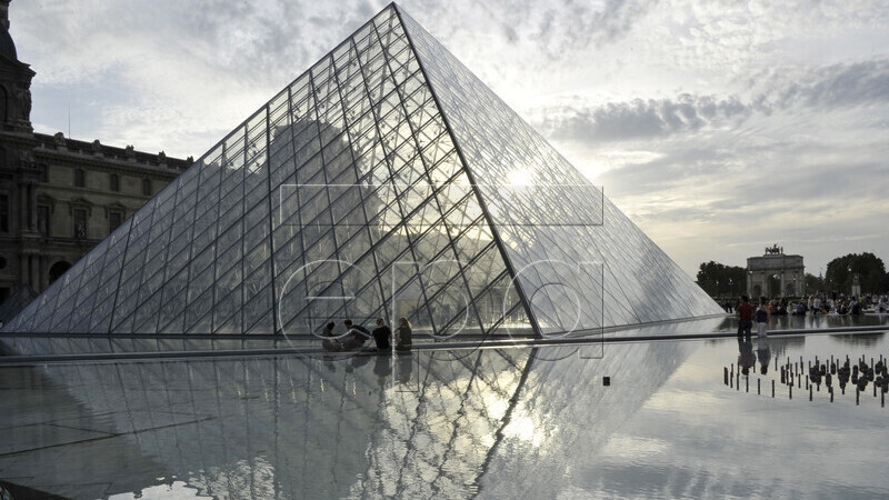 French president Francois Mitterrand had Pei hired to build a glass pyramid into the courtyard of the Louvre