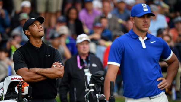 Brooks Koepka is tearing away from the field - as Woods falls wrong side of the cut
