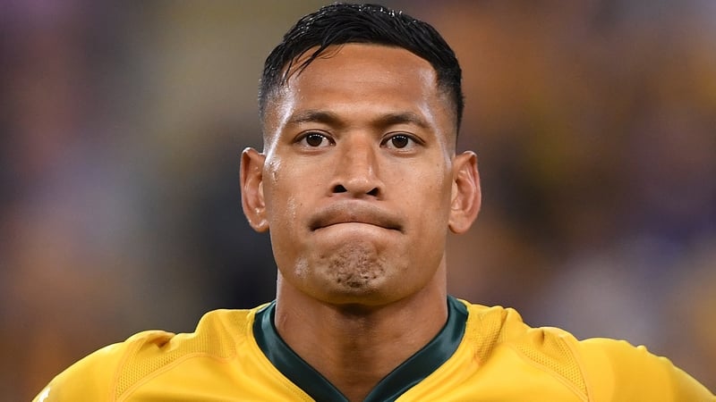Israel Folau had his AU$1m per year contract cancelled