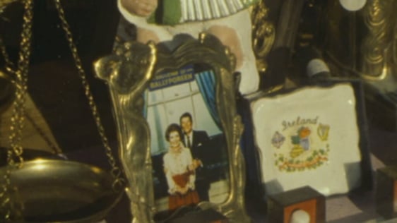Framed photograph of Ronald and Nancy Reagan, Ballyporeen (1989)