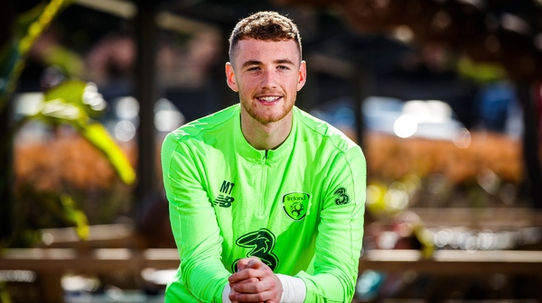 Mark Travers at the Ireland training campus