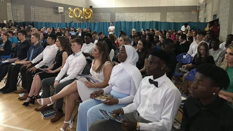 While 38 Leaving Certificate students are graduating from the school this week, up to 190 children will begin First Year at Hansfield next September