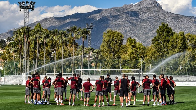 Liverpool at Marbella Football Centre yesterday