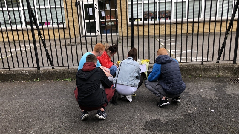 Flowers were laid at Our Lady Immaculate where Jordan Davis was a pupil