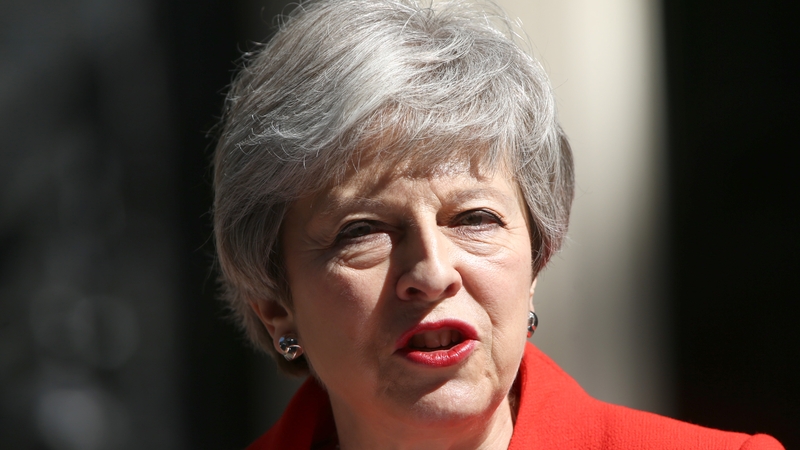 Theresa May has accused the British government of acting 'recklessly and irresponsibly'