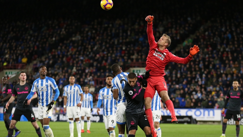 Jonas Lossl will join Everton next month
