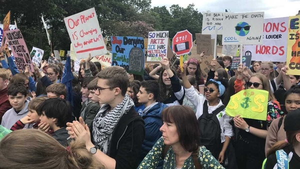 "Recent waves of protest led by young people across the globe calling for climate action demonstrate the impact and value of grassroots mobilisation" Photo: RTÉ
