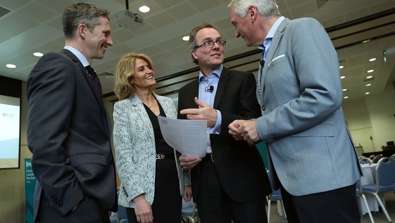 Simon Boucher, CEO of IMI, IDA Ireland's Mary Buckley, Professor Julian Birkinshaw, London Business School and David Cornick, IMI Programme Director