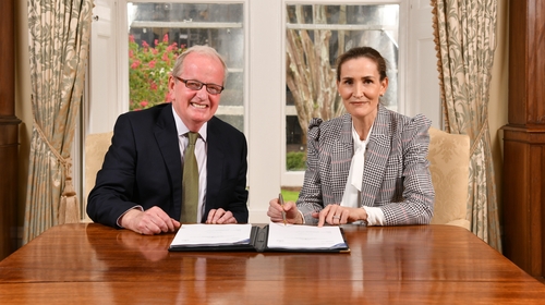 Dr Des Fitzgerald, UL President and Dr Anne Heffernan, Dunnes Stores