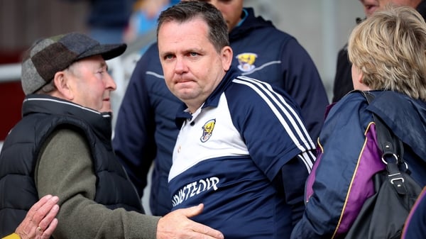 Wexford manager Davy Fitzgerald up in the stands after being sent off