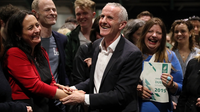Ciarán Cuffe is at the count centre in Dublin this evening
