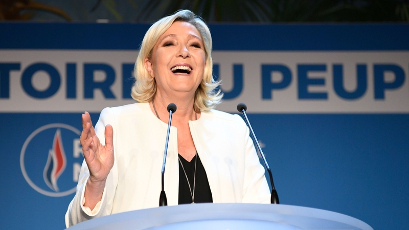 Marine Le Pen's National Rally party set to finish top of the poll in France