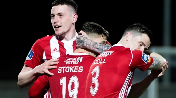 David Parkhouse scored two for Derry City