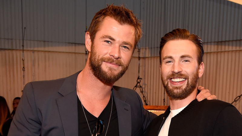 Chris Hemsworth and Chris Evans