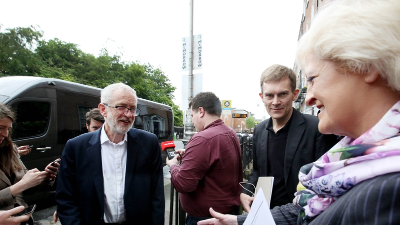 Jeremy Corbyn is in Dublin for talks with General Secretary of the Irish Congress of Trade Unions Patricia King