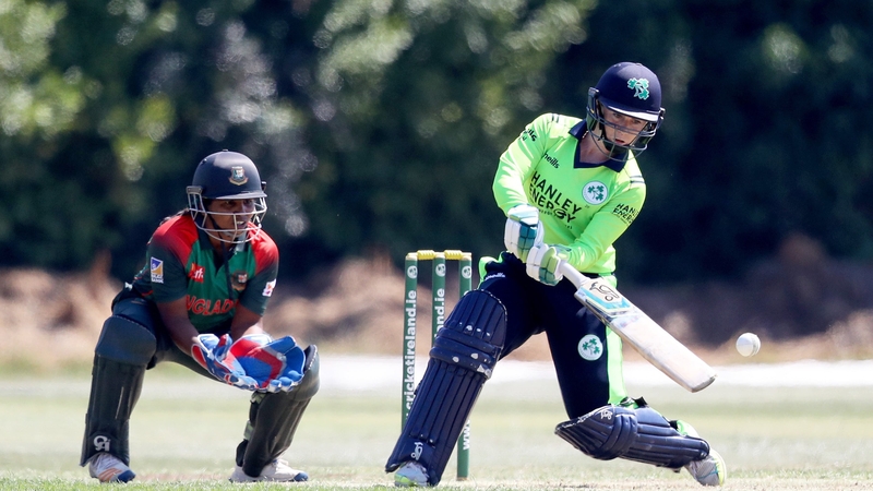 Mary Waldron was in good form with the bat against the West Indies