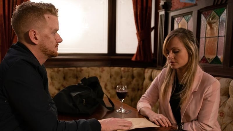 Sarah has a serious conversation